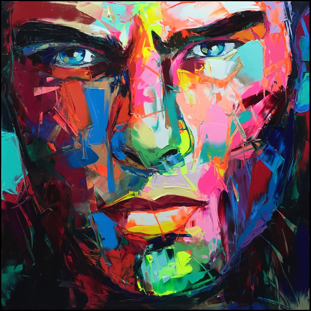 Francoise Nielly Portrait Palette Painting Expression Face211 - Click Image to Close